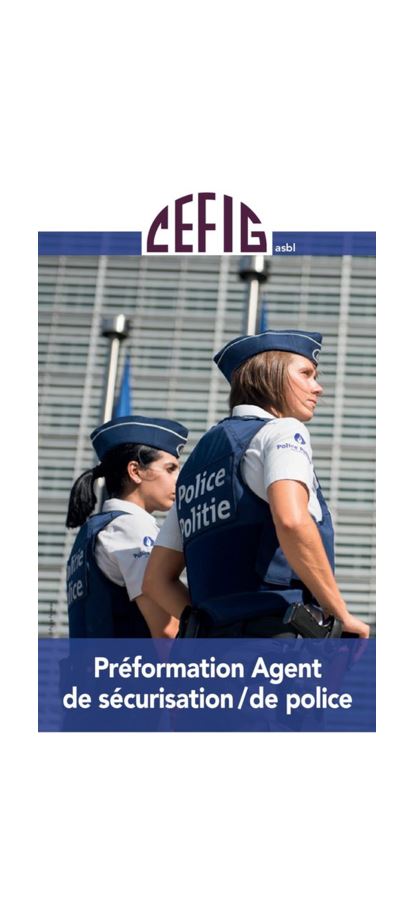 PRÉFORMATION AGENT DE POLICE/SÉCURISATION