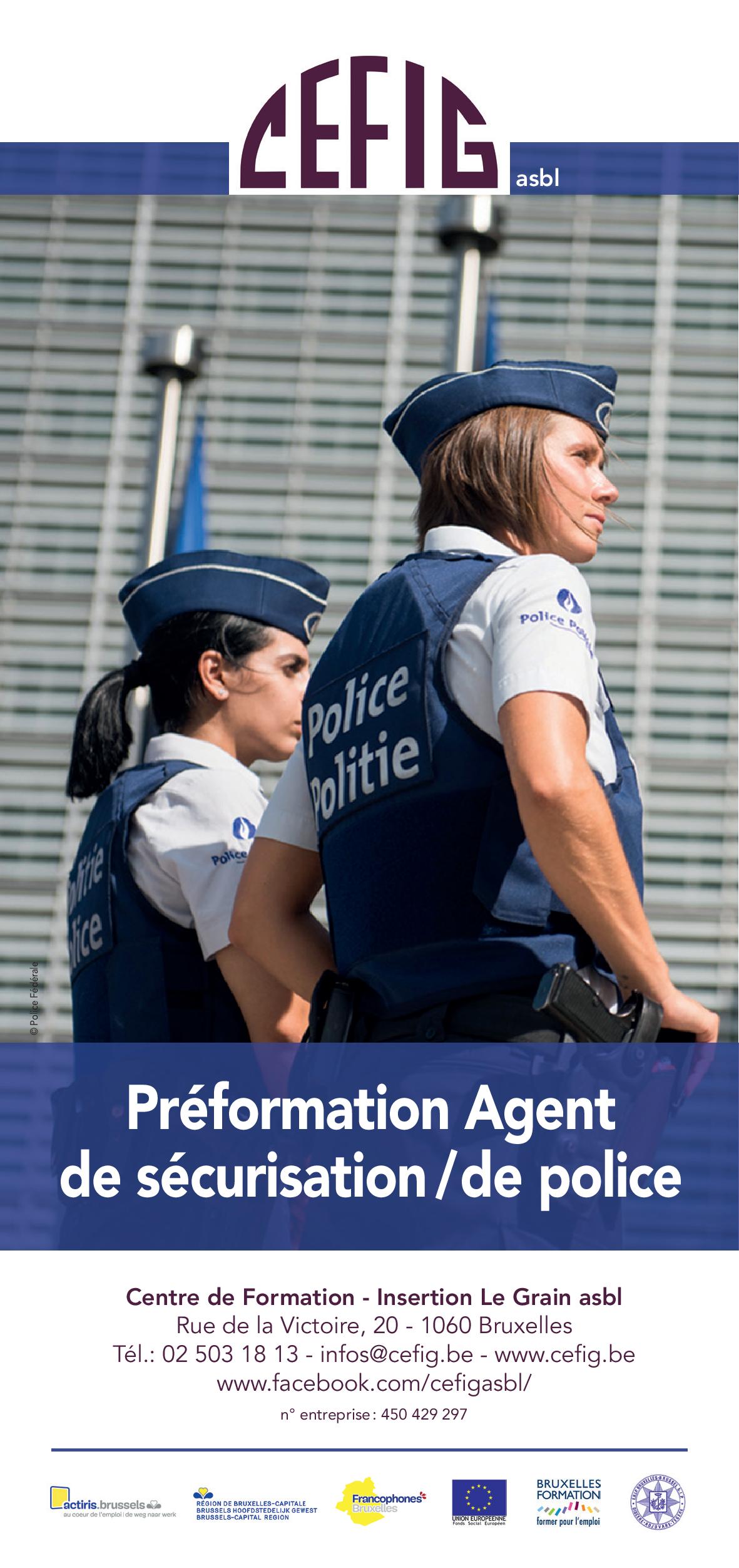 PRÉFORMATION AGENT DE SÉCURISATION / DE POLICE